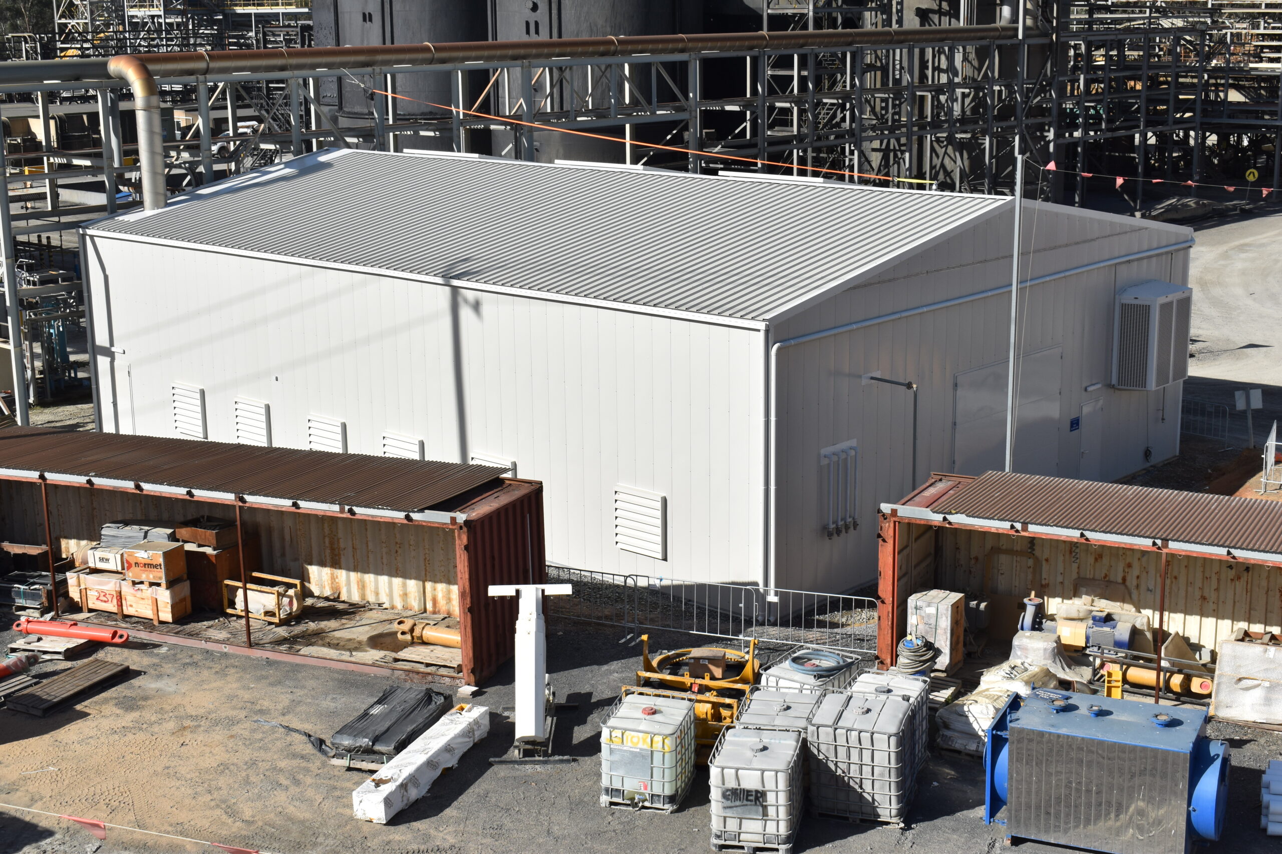 Sonic System acoustic modular slump shed for Gold Mining