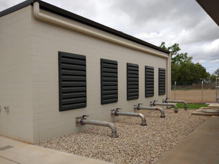 Sonic Series acoustic louvres for pump station noise