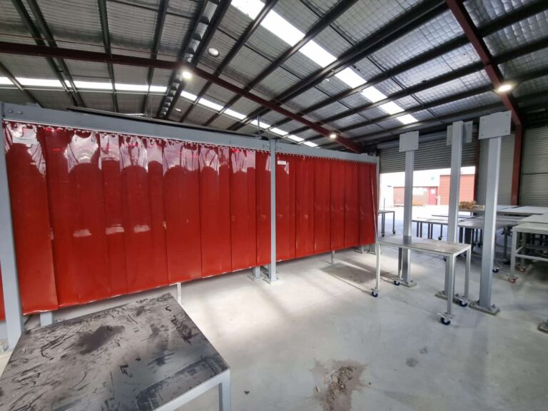 Flexshield acoustic welding days in an educational facility