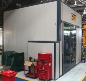 Acoustic enclosure used as a test cell