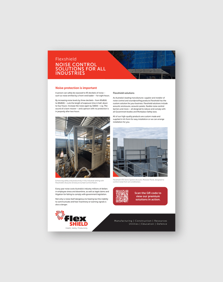 Image of the noise control for all industries flyer