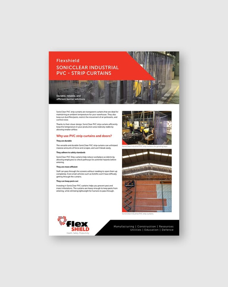 Flexshield_SonicClear Strip Curtain_Flyer