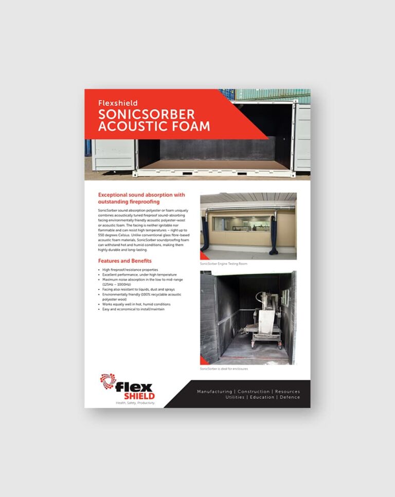 Flexshield_SonicSober Acoustic Foam_Flyer_Image