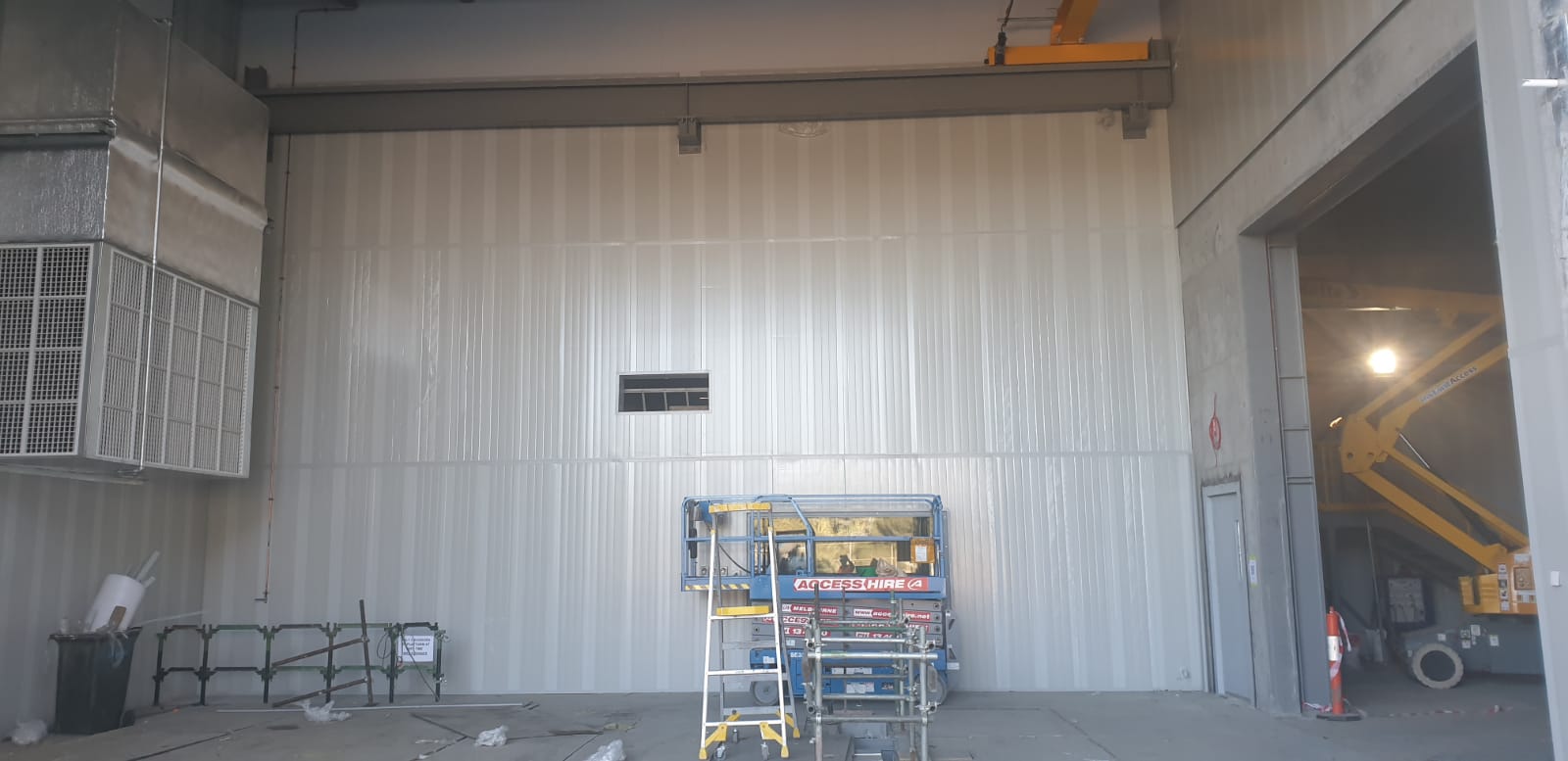 Flexshield ECONO Panel Lining a helicopter testing facility