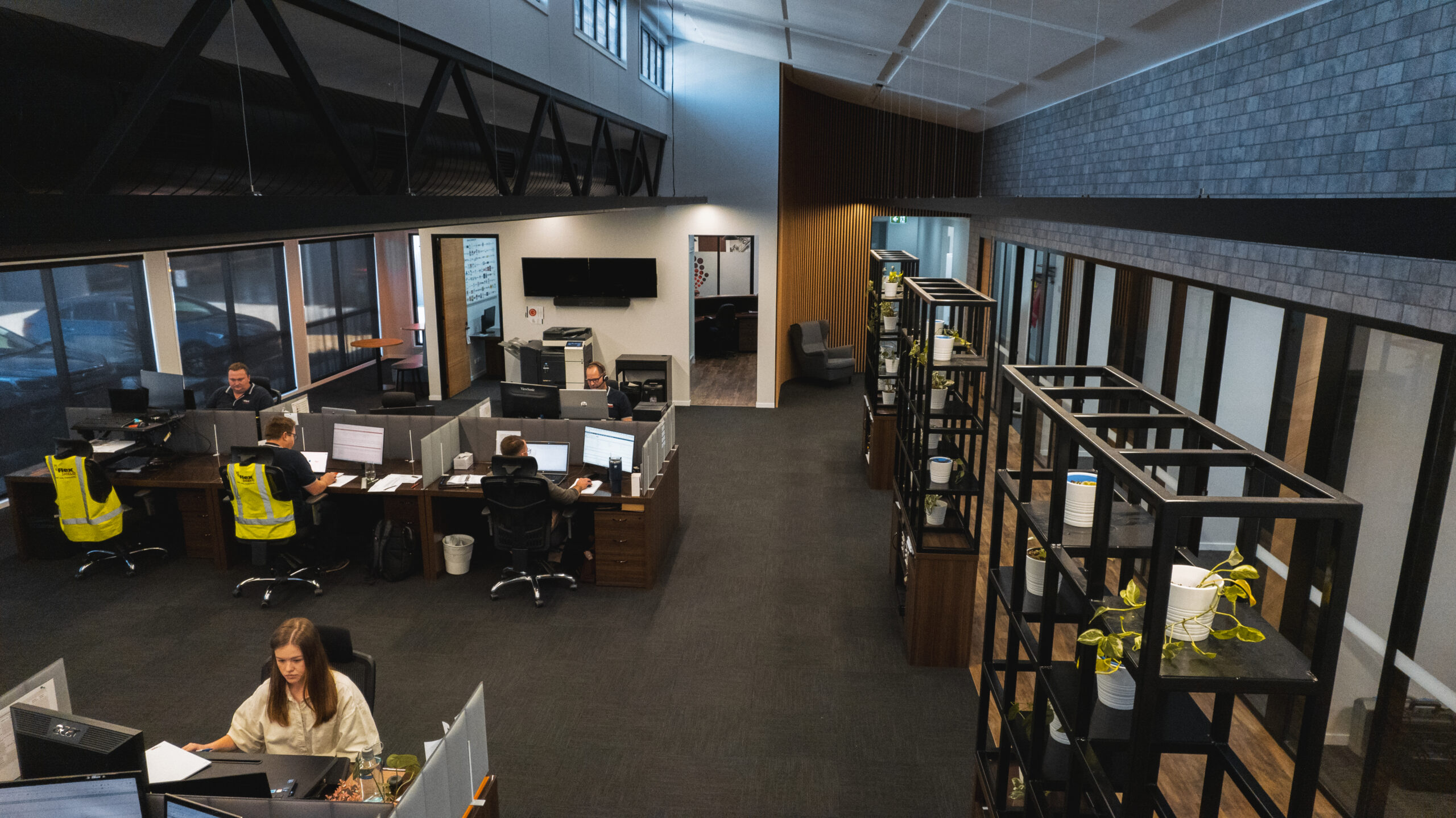 Aerial shot of the AcousTech office