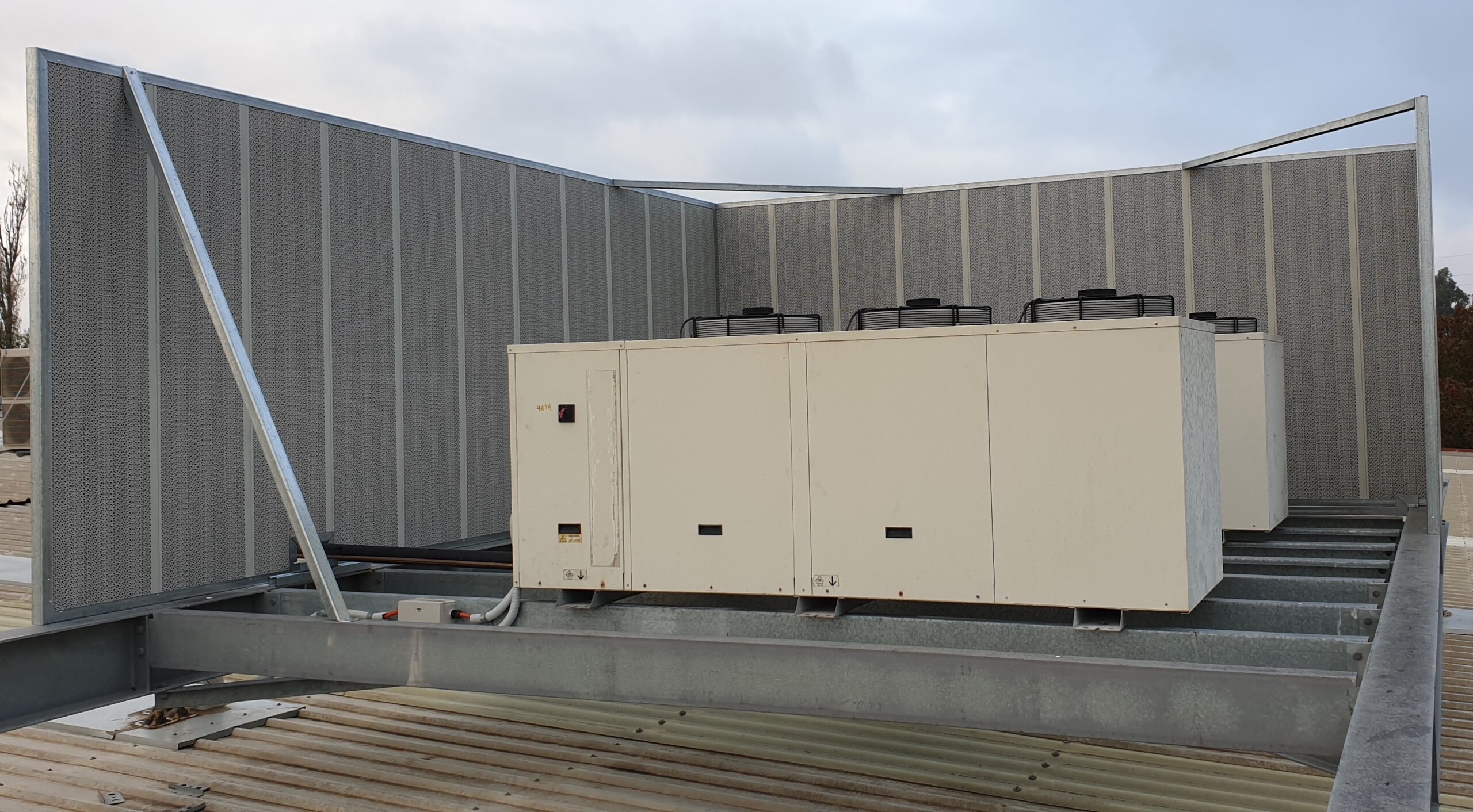 AcousTech noise wall for HVAC noise