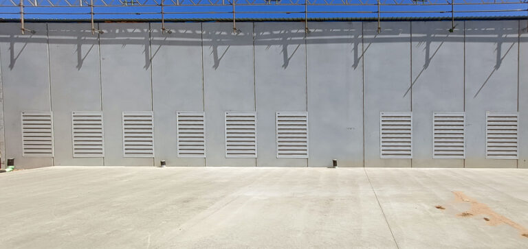 Sonic Series acoustic louvres, retrofit into a wall