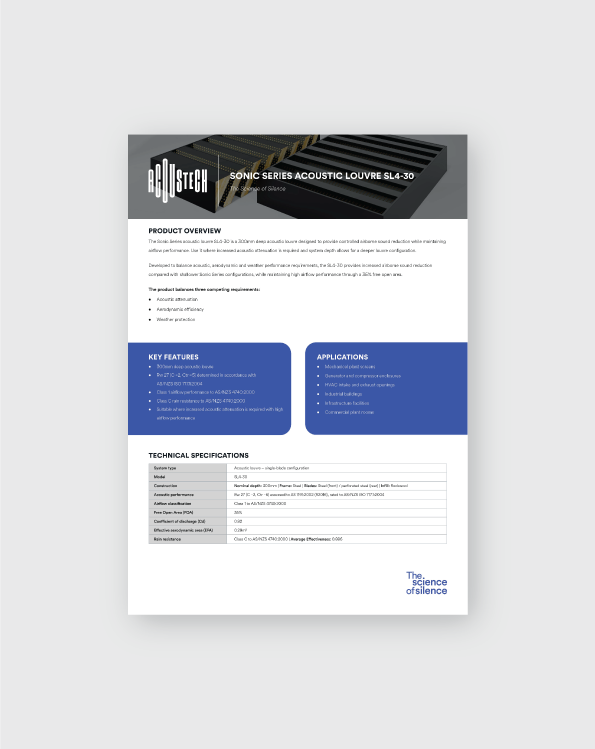 AcousTech SL4-30 datasheet cover image