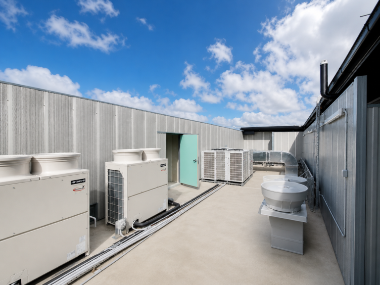 AcousTech Sonic acoustic wall for HVAC noise
